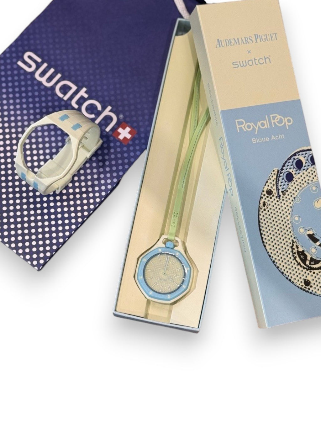 Audemars Piguet X Swatch Royal Pop Blaue Acht Watch
