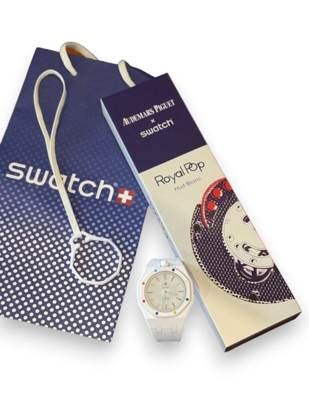 Audemars Piguet X Swatch Royal Pop Huit Blanc Watch