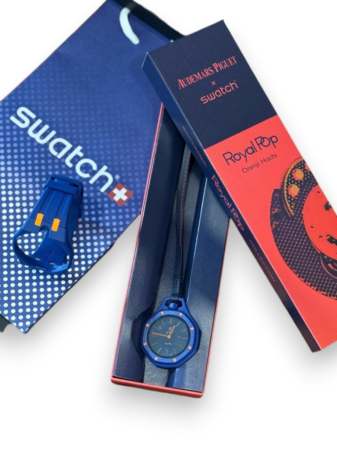 Audemars Piguet X Swatch Royal Pop Orenji Hachi Watch